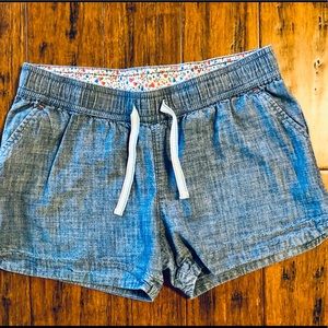 Girls Lands End chambray shorts